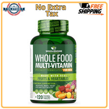 Whole Food Multivitamin for Men - Natural Multi Vitamins, Minerals, Organic E...