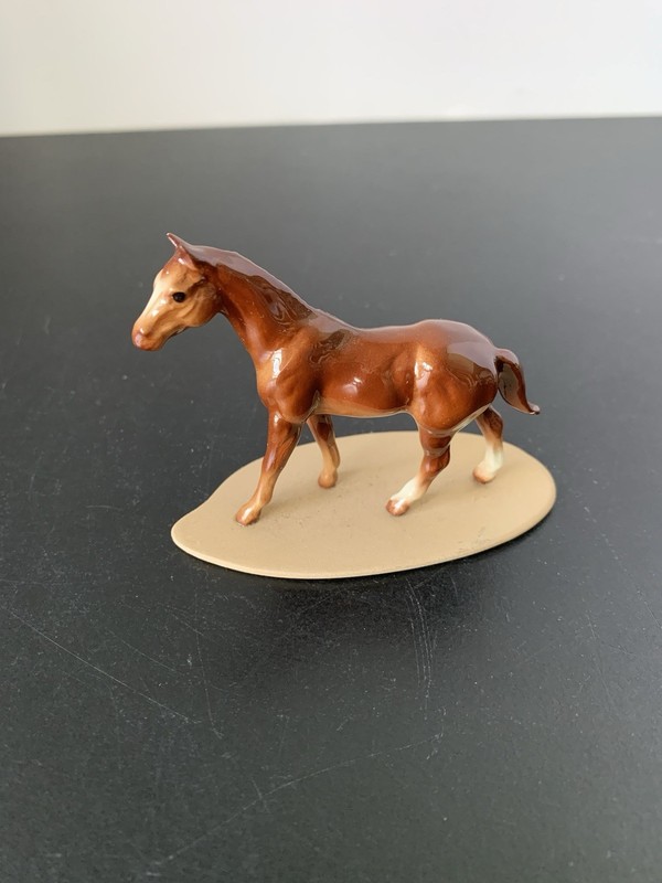 Hagen Renaker Miniatures Quarter Horse A-2012 Clay Base Stamp Horses Series