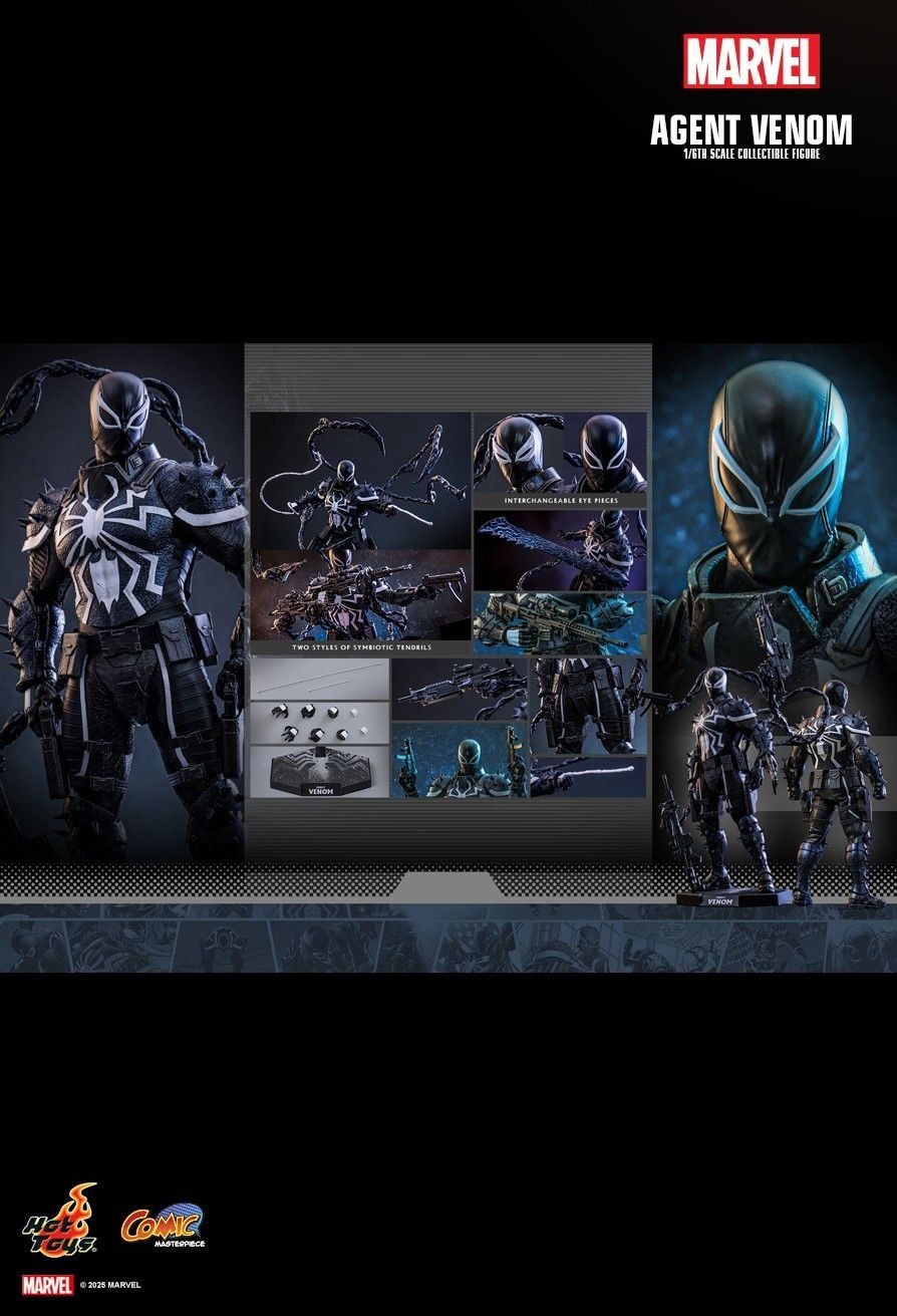 🔥 Hot Toys CMS025 Marvel Comics - Agent Venom 1/6 Action Figure NEW 🔥