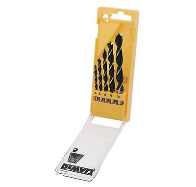 DEWALT DT4535-QZ Brad Point Bohrer-Set, 5 Stück DEWDT4535QZ