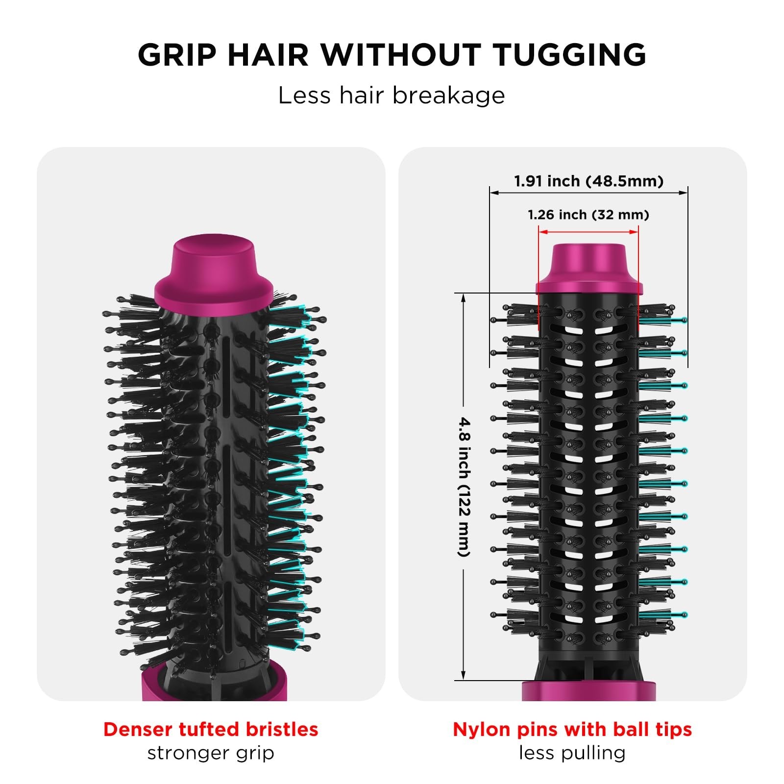 Aima Beauty One Step Hair Dryer & Volumizing Hot Air Brush, Ceramic Straighte...