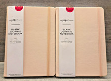 2x The Paper Studio - Blank Journal Notebook - Ivory - 100 Heavy Pages 5.7" x 8"