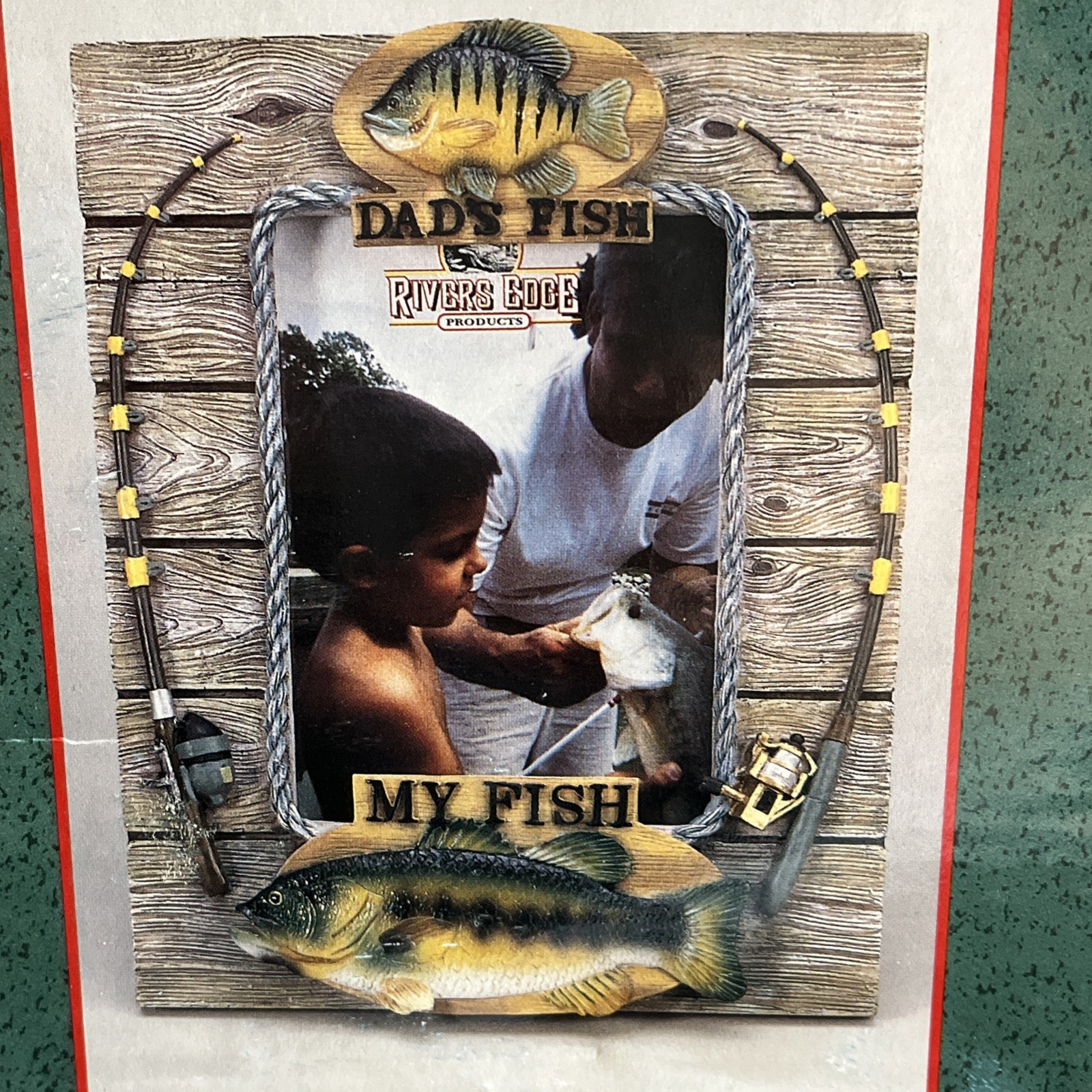 River's Edge Products Picture Frame Set Fishing Dads Fish New In Boxes Dad Gift