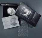 2024-W $1 AMERICAN SILVER BU EAGLE 1 oz .999 w/Box & COA A7784