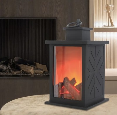 Kamin Flamme Lampe groß, kreative realistische Atmosphäre, Nachtlampe Dekoration