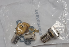Lot of 4 CompX Lock Plug Polished Nickel 138B Lock Core 2 Keys TA96001409 USA