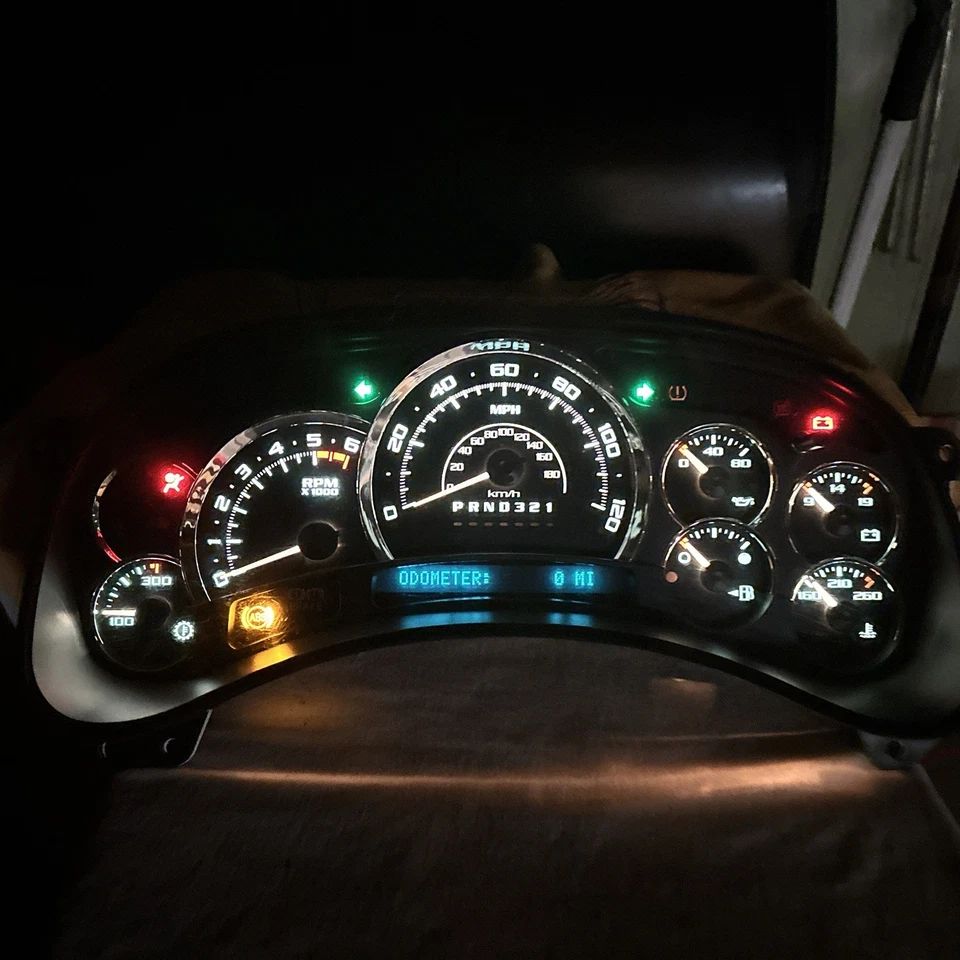 2003-2006 Cadillac Escalade Chrome Instrument Cluster 0 Mile Programing Avail - Image 2 of 4