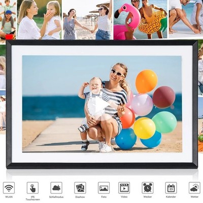 Digitaler Bilderrahmen 10,1 Zoll Uhale- WLAN IPS-Touchscreen Foto Rahmen 32GB