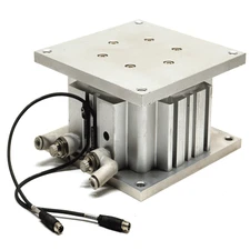 SMC Pneumatics MGF63-30 Guided Air Cylinder w/ 2 Balluff Magnetic Field Sensors