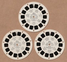 Set of three vintage View-Master reels Desert Wild Flowers 1956