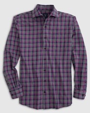 johnnie-O Lexington Top Shelf Button Up Shirt Mulberry Purple Men  s Medium 168