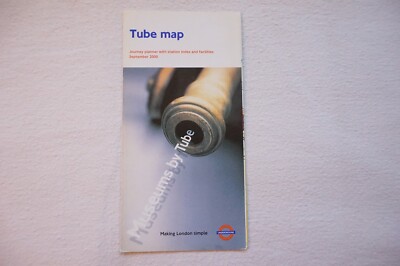 Sept 2000 London Underground Pocket Map U-Bahn Karte Frosch sehr guter Zustand