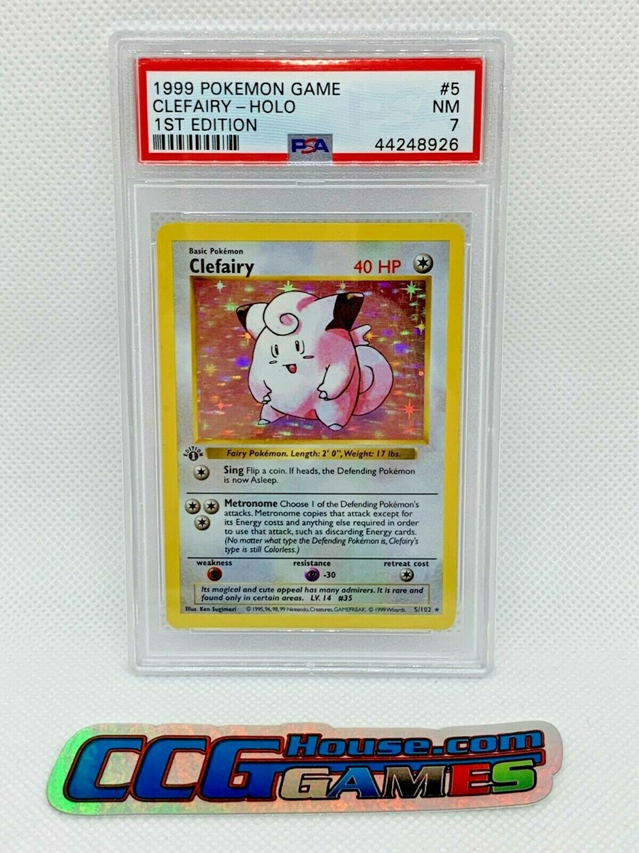 1999 clefairy pokemon card value - (6) - Base Set 2 Featuring Ken Sugimoris classic 1999 Base Clefairy #5 BGS