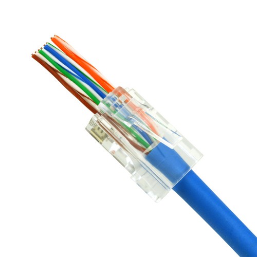 Construct Pro Quick Crimp RJ-45 Cat5e Connectors (Jar of 50, Clear) - Picture 5 of 9