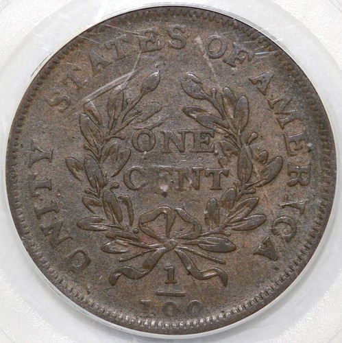 1783 1c Washington and Independence UNITY STATES Colonial Copper PCGS VF 35 - Picture 2 of 5