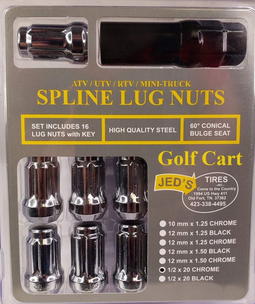 パーツ rin&corl golfshop Golf Cart LUG NUT KIT 1/2-20 1/2x20 spline Fits EZ-Go Club Car