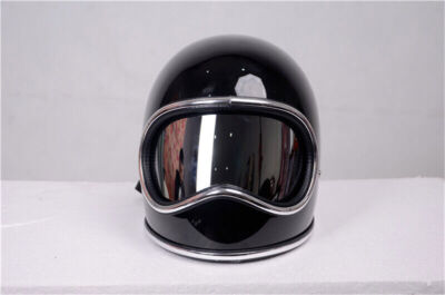 IN Stock Full Face Rider Motorcycle Helmet Retro Style Small Helmet with  Shield