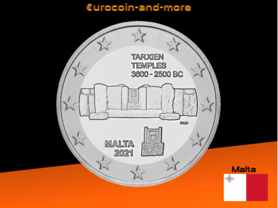 2 Euro Malta 2021 Tarxien Temples unc. 