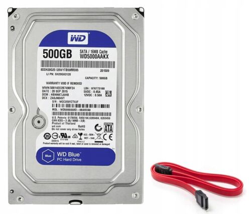 DISCO RIGIDO WESTERN DIGITAL BLUE 500GB 7200 RPM 16 MB SATA III WD5000AAKX 3,5"  - Foto 1 di 2