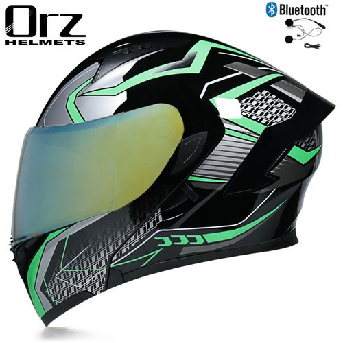 Bluetooth Flip Up Motorcycle Helmet ATV Full Face Dual Lens Dirt Bike Helmet DOT - Picture 11 of 82