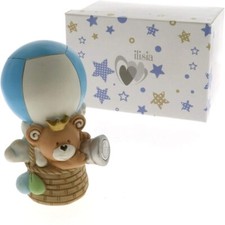 1 pz child orso mongolfiera led celeste 6x6xh.13 cm bomboniera  ETM-LL648-1
