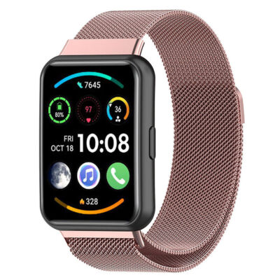 For Huawei Watch Fit 2 Strap Milanese Band Magnetic Loop Strap Stainless Steel
