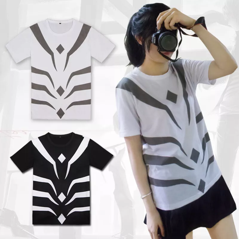 Toaru Majutsu no Index Cosplay Costumes Accelerator T-Shirts Toaru Kagaku  no Railgun Men Stripe Tops T shirts Black white Tees - AliExpress