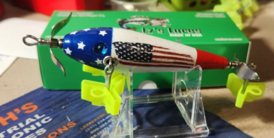 3.5" Wooden Topwater Heddon style blades (American flag 2 ) | eBay 3.5" Wooden Topwater Heddon style blades (American flag 2 ) | eBay