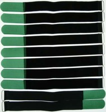 10 x opaski kablowe rzep kablowy 40 cm x 40 mm ciemnozielona taśma rzepowa opaski kablowe na rzep