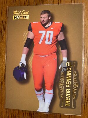 Trevor Penning RC 2022 Wild Card Gold Matte ROOKIE #108 Northern