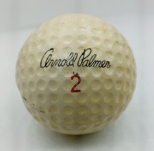 Vintage Arnold Palmer Signature Logo Golf Ball Personal 2 Distance Ball Played