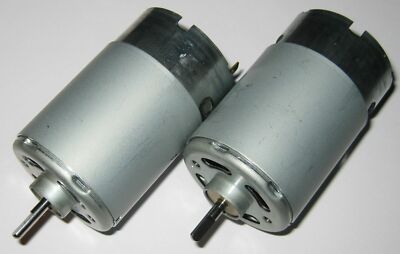 2 X Mabuchi RS-555 PH - 12V - 4500 RPM - High Torque - 5 Pole - Hobby Motor 