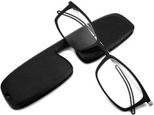 Frame Reading Glasses for Men Women Anti-blue Light Reader with Case Black,2.0x