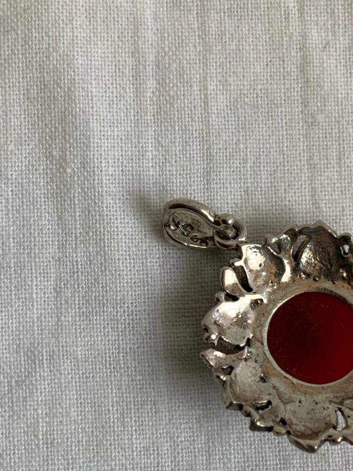 Ciondolo in argento 925, topazio e argento, 2 pz - Immagine 4 di 4