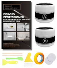Bath Enamel Repair Kit White 200G, Deuvuo Enamel Ceramic Porcelain Fibreglass an