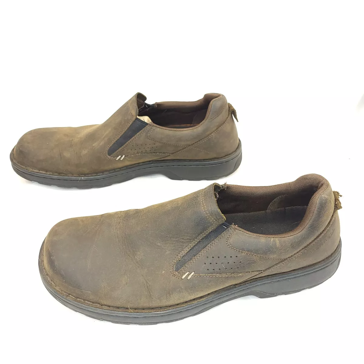 Merrell World Legend 2 Moc Shoes Brown Leather Slip On Loafers Mens Size 13