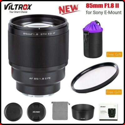 Viltrox 85mm F1.8 II AF Large Aperture STM Lens for Sony E-Mount A9 A7R2 A6400