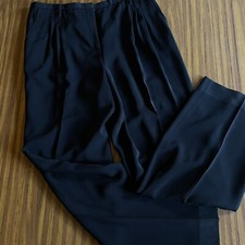Black pleated slacks Pants