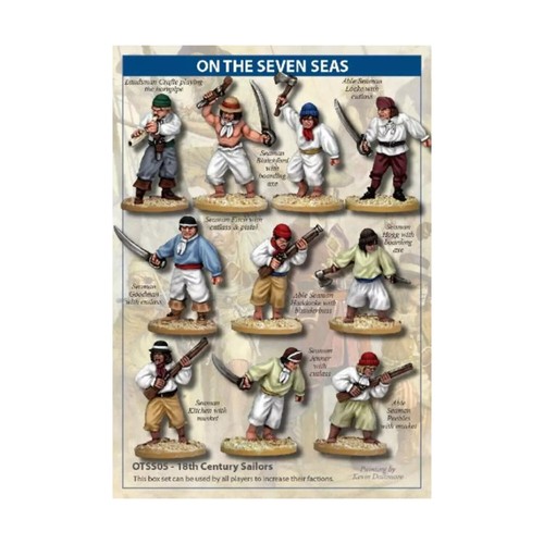 On the Seven Seas 18th Century Sailors NIB -clearance-
