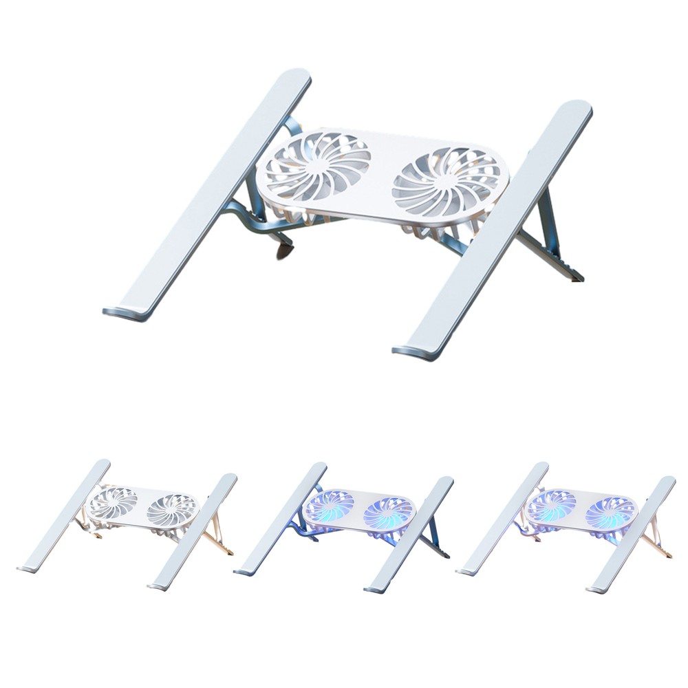 Laptop Stand with Fan Foldable Dual Cooling Fan Laptop Stand