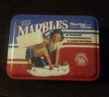 Marbles - Shooting Games - In A Classic Tin - CHANNEL CRAFT - Made In USA