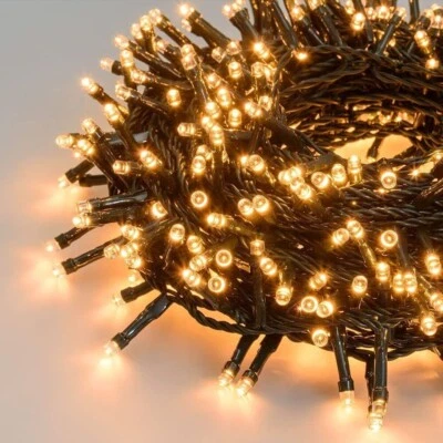 Lumières de Noël À LED pour Arbre Couleur Blanc Chaud 300 10 M.8 Fonctions - Photo 1/4