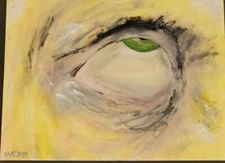 Forgive....Original Signed Outsider Punk Art Painting WEBB 8x10