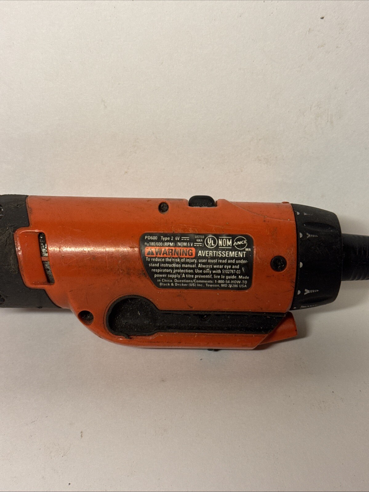 BLACK & DECKER PD600 CORDLESS DRILL (FC2010012)
