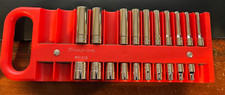 Snap-on 110STMDY & 110TMDY 1/4" 12 Point Deep 6 Pt Shallow SAE Sockets and Mag