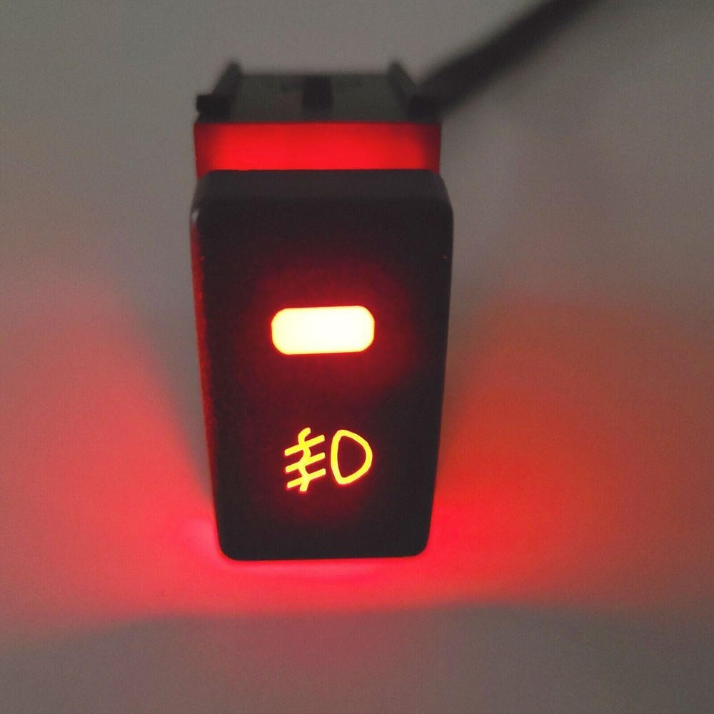 For 2007-2011 Nissan Versa Fog Light On/Off Push Switch Button Red LED Indicator