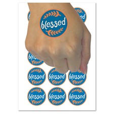 Blessed Wheat Strands Temporary Tattoo Water Resistant Fake Body Art Set