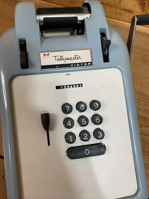 Vintage 1960s Victor Comptometer Tallymaster Blue and White | eBay