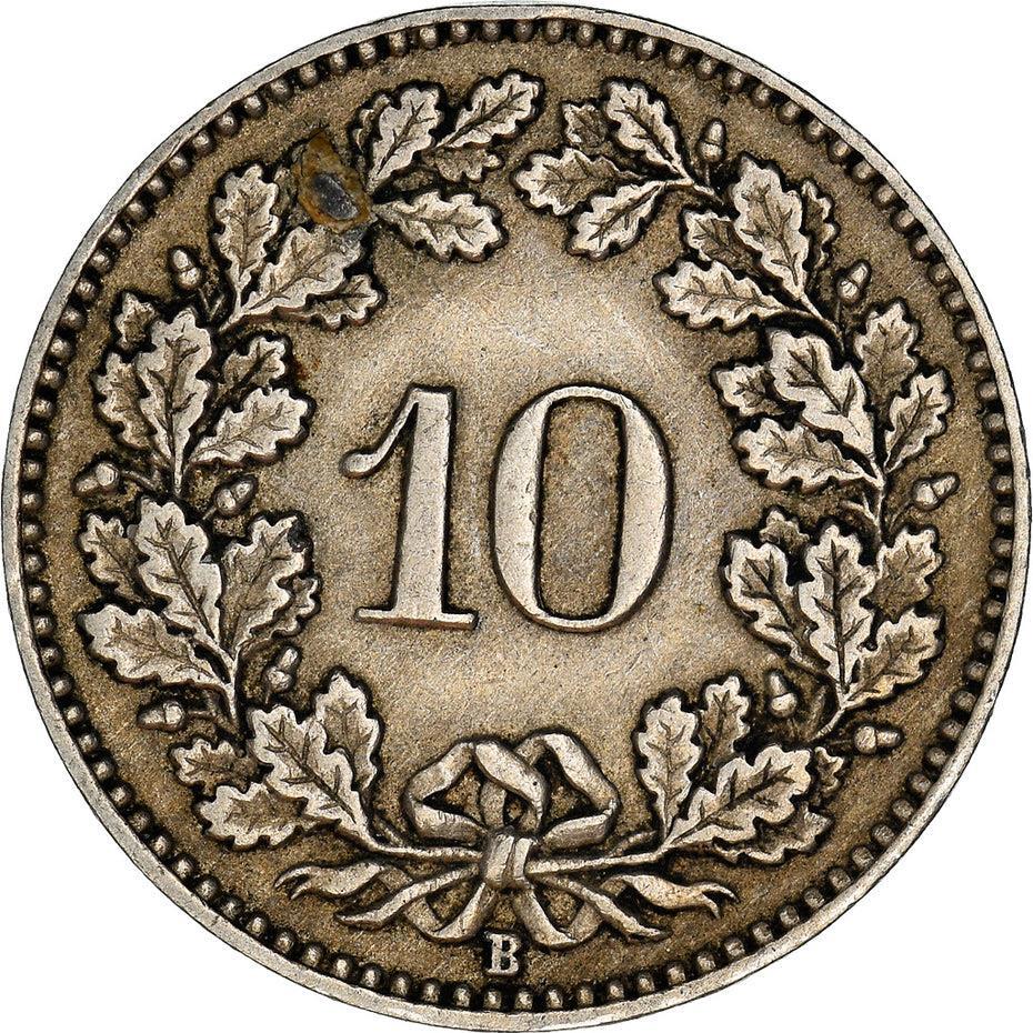 Swiss Coin Switzerland 10 Rappen | Goddess of Liberty Libertas