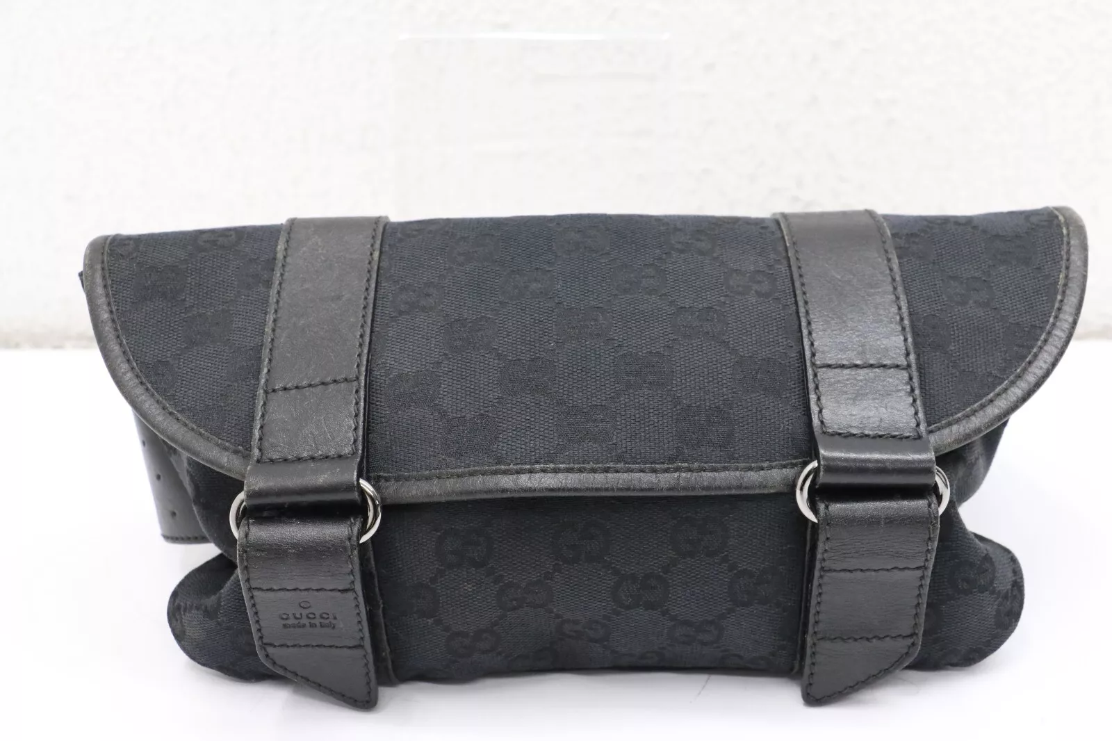 Sac ceinture taille monogramme GUCCI noir 145851